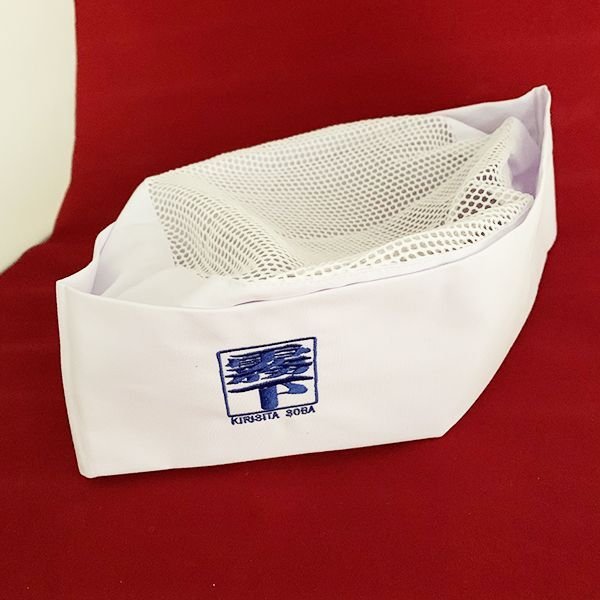 画像3: そば打ちに【小判帽子】霧下刺繍入り  (3)